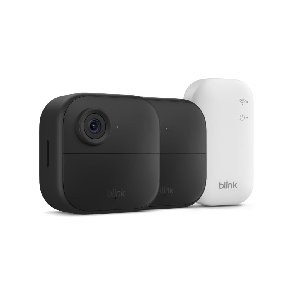 Blink Outdoor 4 Wireless Battery Security 2 Camera System with Sync Module NIB